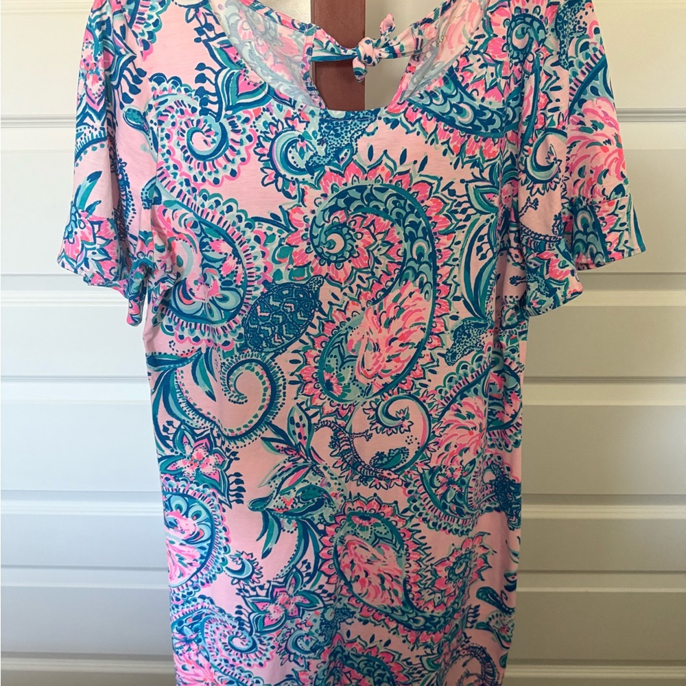 Lilly Pulitzer Paisley Print Dress- Pink and Blue